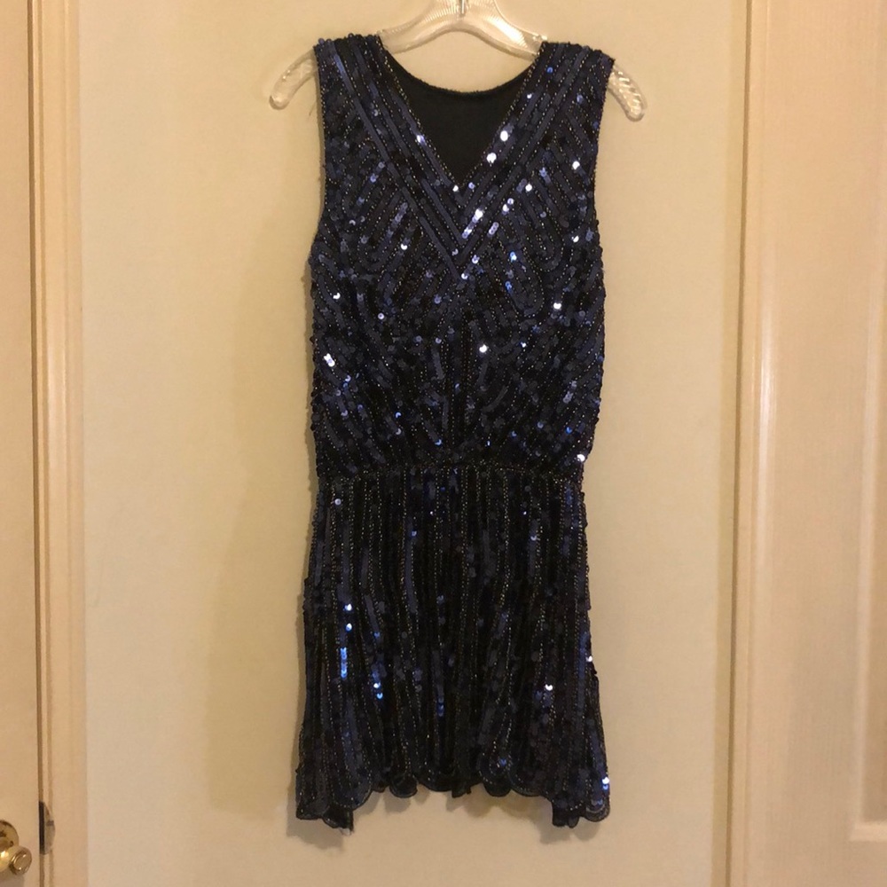 Gatsby 1920’s inspired mini sequins dress